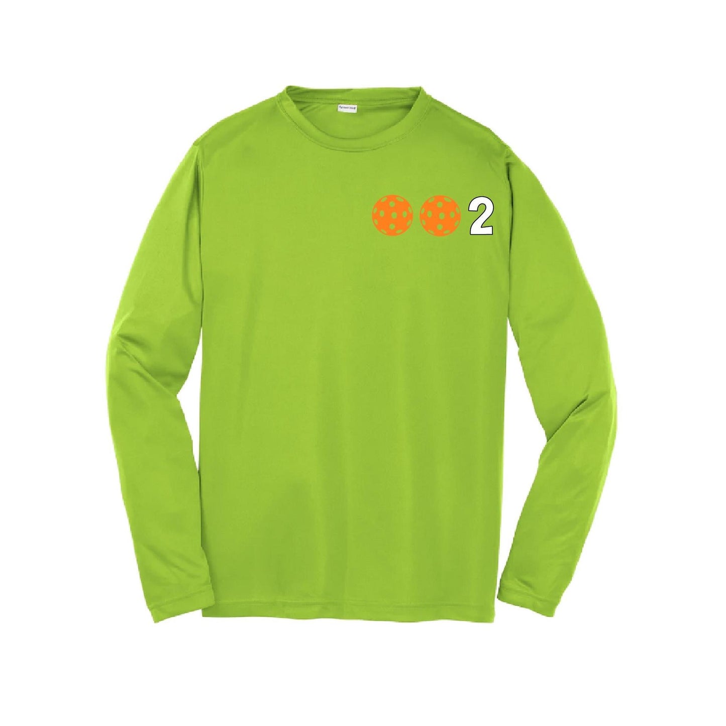 002 (Customizable 10 Pickleball Colors) | Youth Long Sleeve Pickleball Performance T-Shirts | 100% Polyester