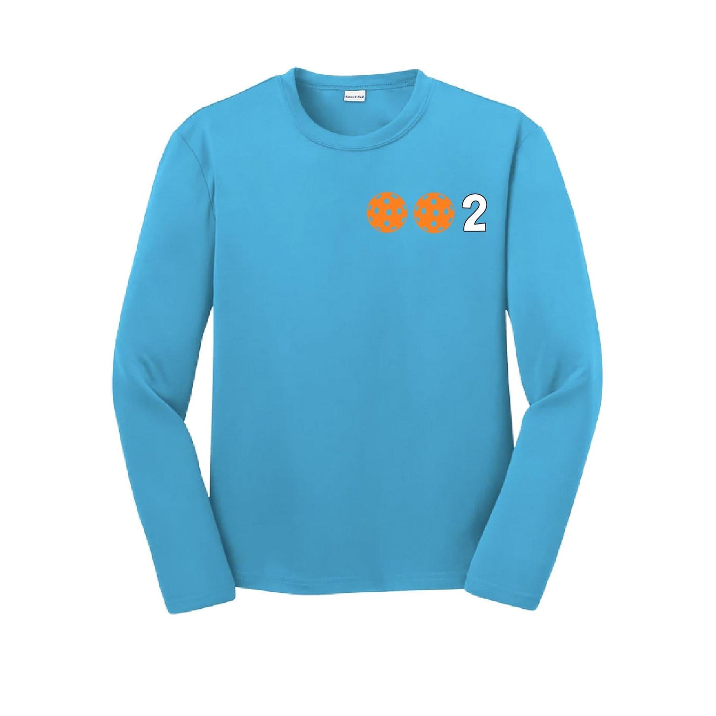 002 (Customizable 10 Pickleball Colors) | Youth Long Sleeve Pickleball Performance T-Shirts | 100% Polyester