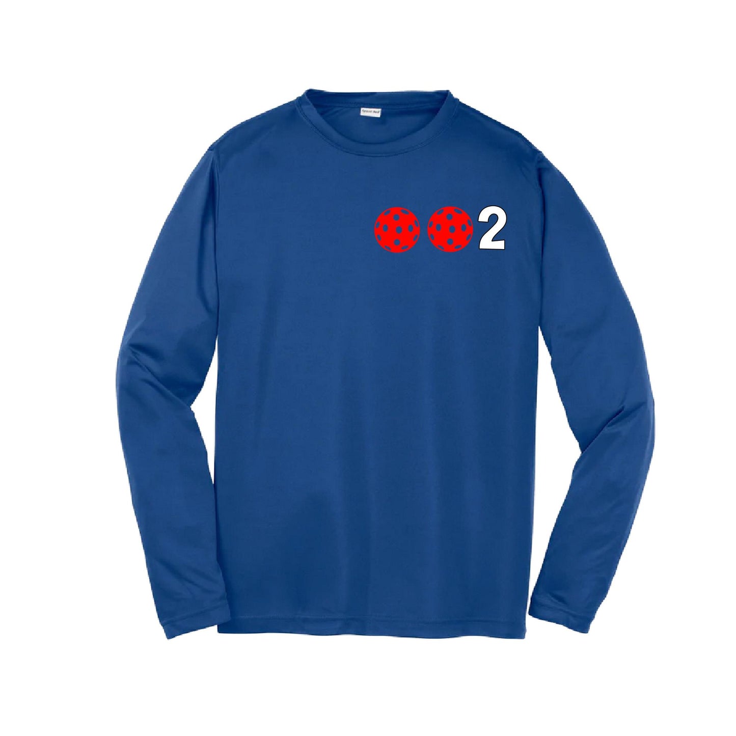 002 (Customizable 10 Pickleball Colors) | Youth Long Sleeve Pickleball Performance T-Shirts | 100% Polyester