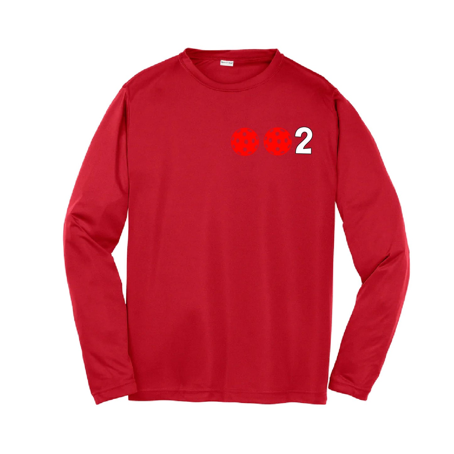 002 (Customizable 10 Pickleball Colors) | Youth Long Sleeve Pickleball Performance T-Shirts | 100% Polyester