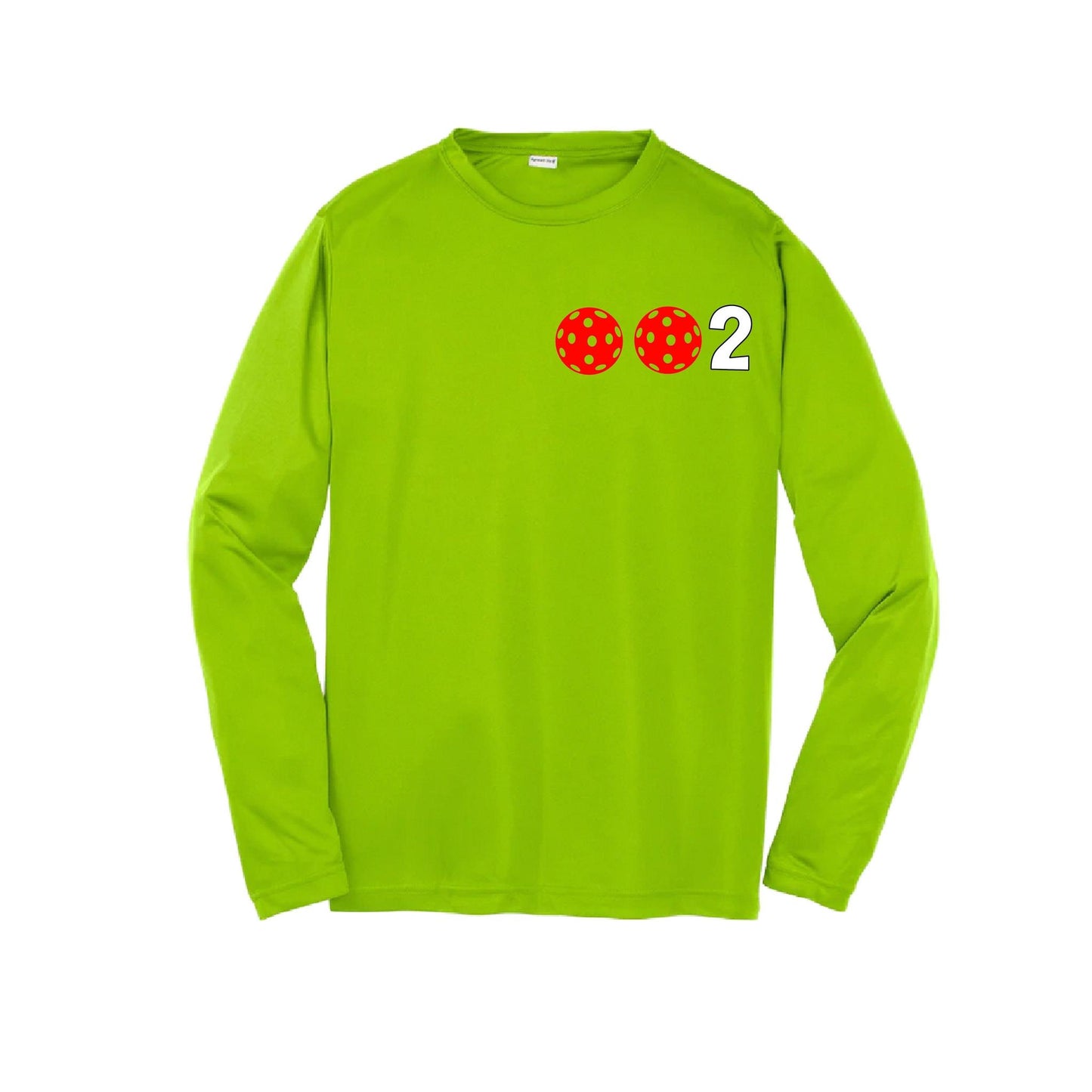 002 (Customizable 10 Pickleball Colors) | Youth Long Sleeve Pickleball Performance T-Shirts | 100% Polyester