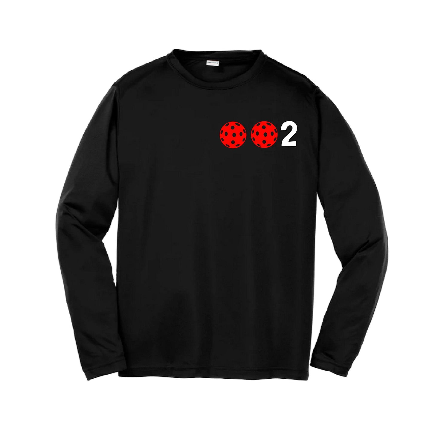 002 (Customizable 10 Pickleball Colors) | Youth Long Sleeve Pickleball Performance T-Shirts | 100% Polyester
