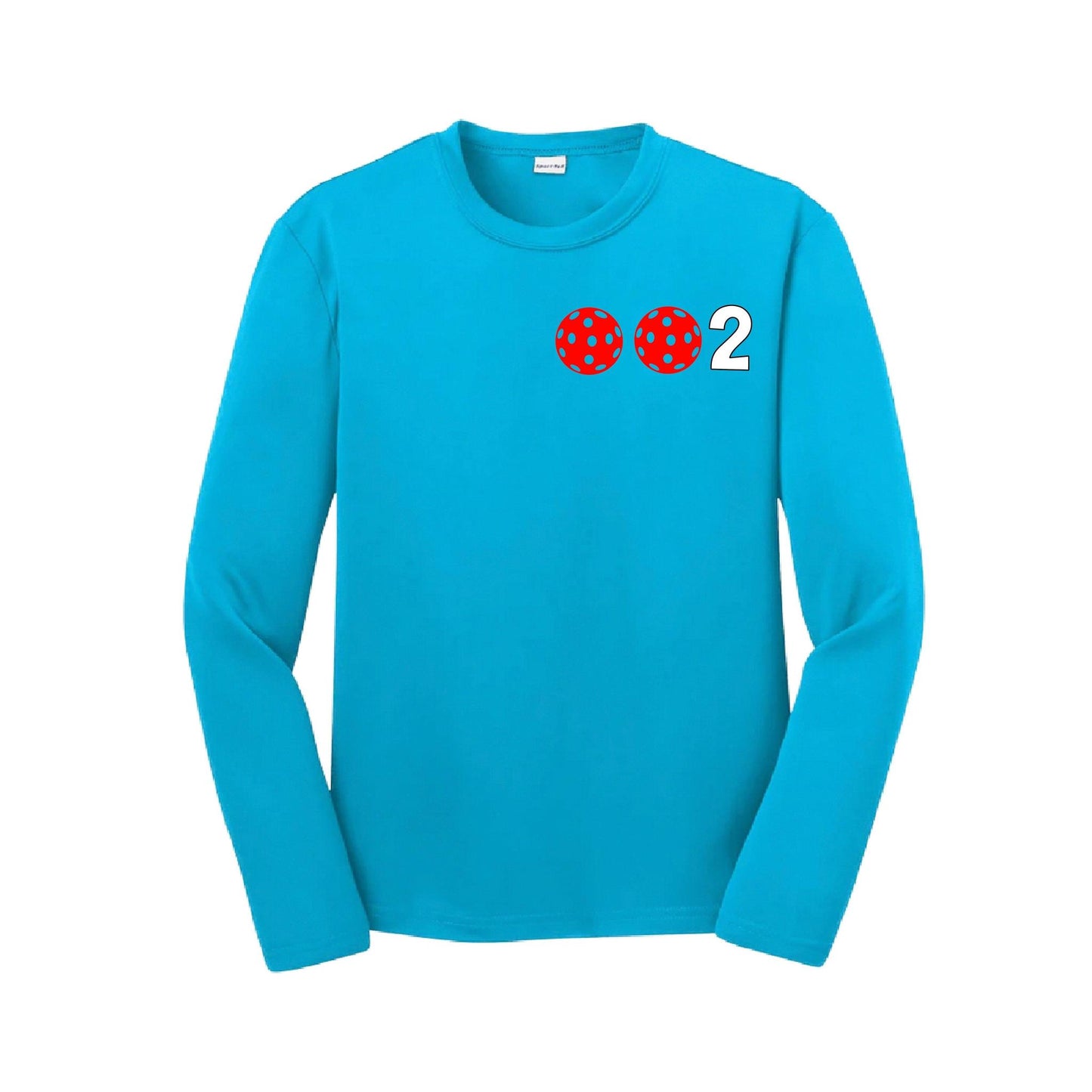 002 (Customizable 10 Pickleball Colors) | Youth Long Sleeve Pickleball Performance T-Shirts | 100% Polyester
