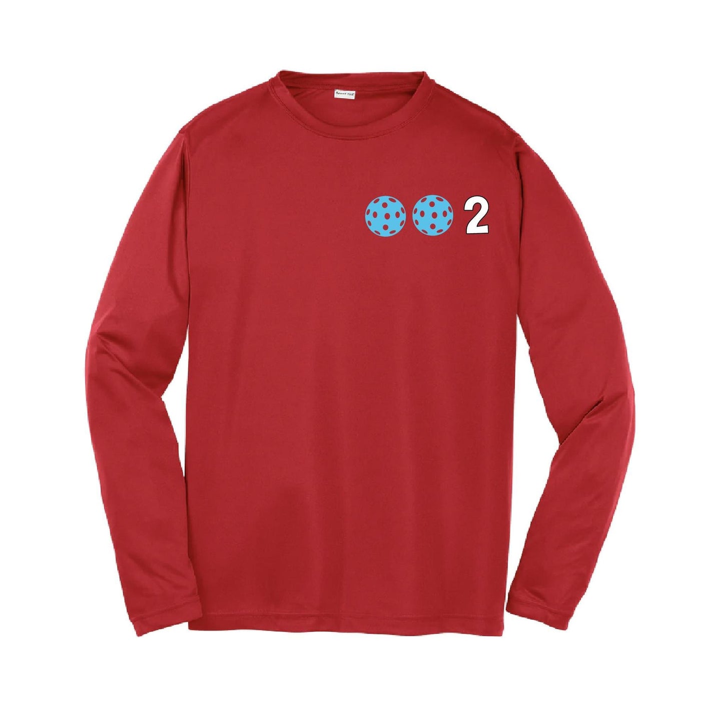 002 (Customizable 10 Pickleball Colors) | Youth Long Sleeve Pickleball Performance T-Shirts | 100% Polyester