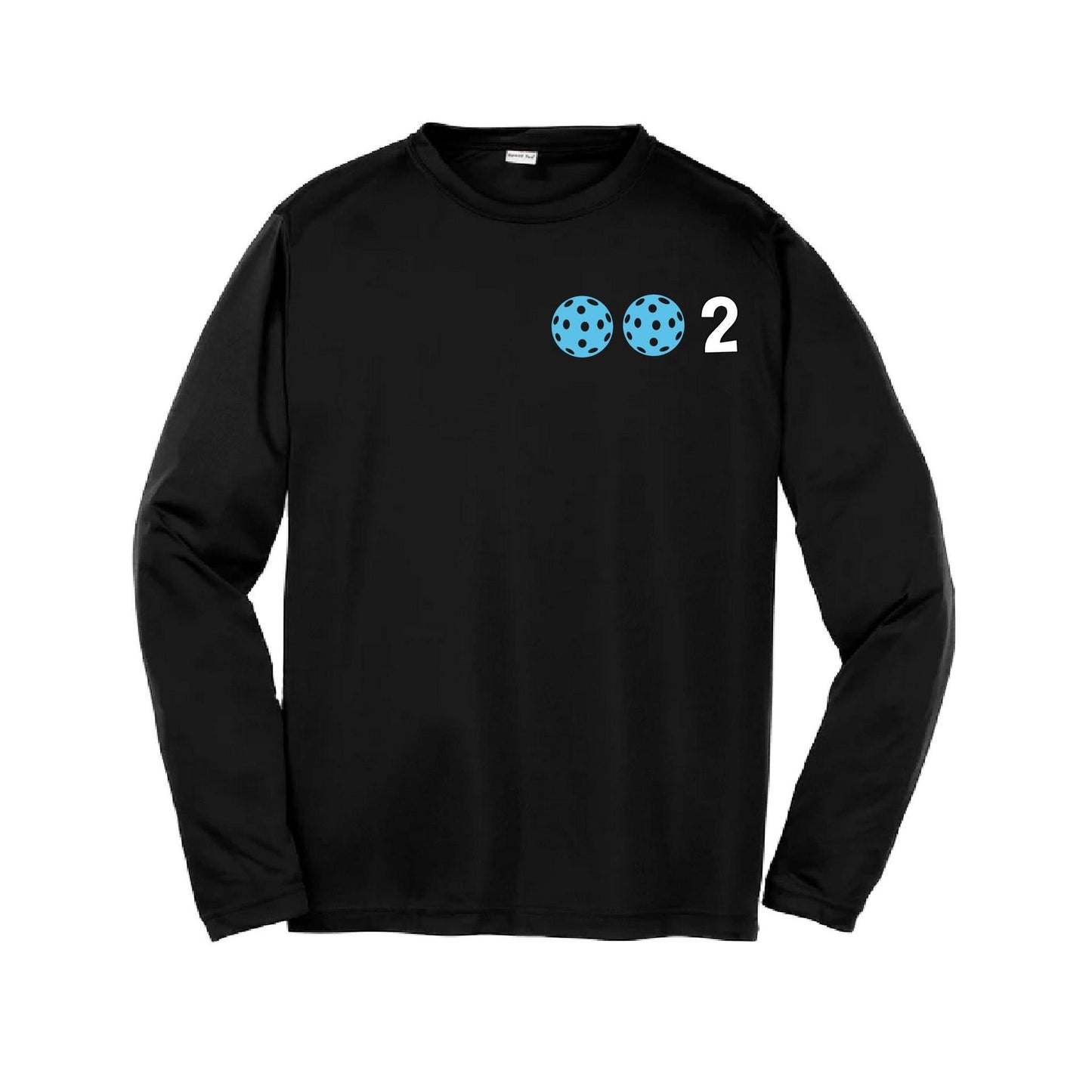 002 (Customizable 10 Pickleball Colors) | Youth Long Sleeve Pickleball Performance T-Shirts | 100% Polyester