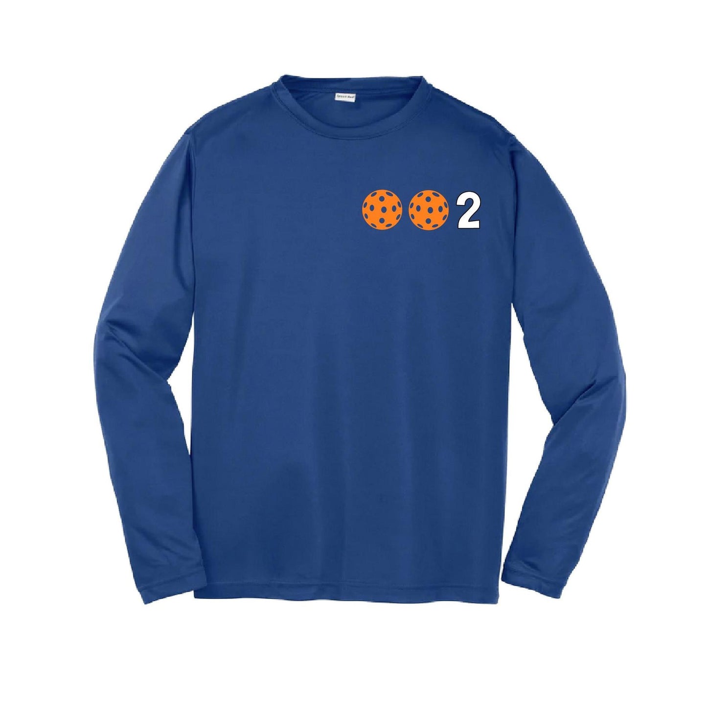 002 (Customizable 10 Pickleball Colors) | Youth Long Sleeve Pickleball Performance T-Shirts | 100% Polyester