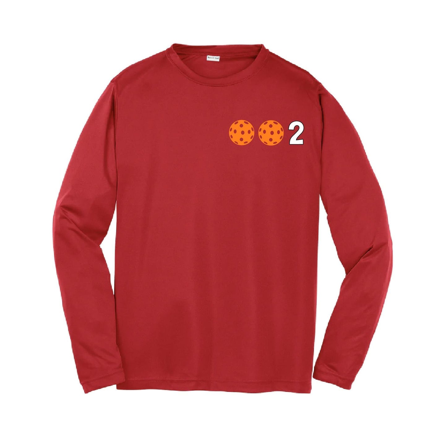 002 (Customizable 10 Pickleball Colors) | Youth Long Sleeve Pickleball Performance T-Shirts | 100% Polyester