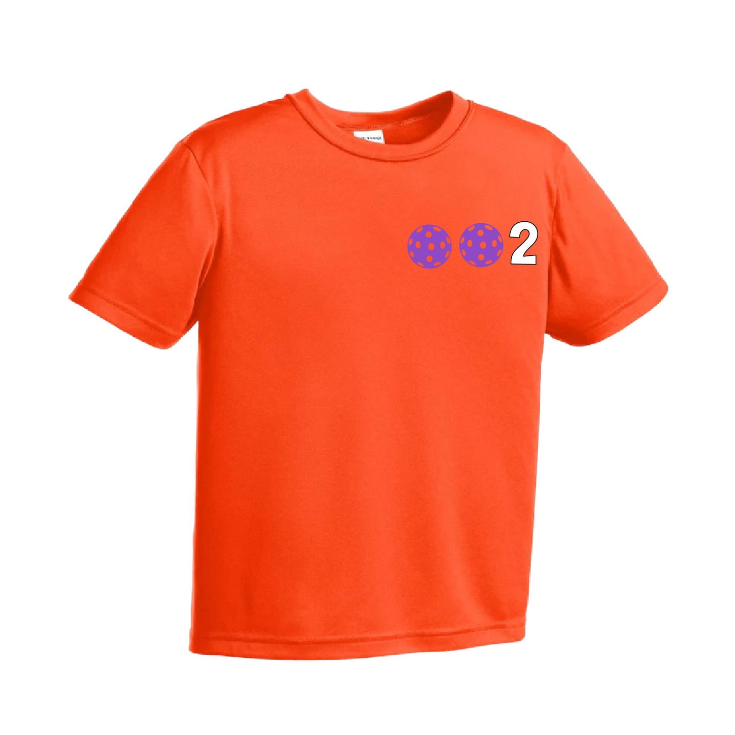 002 (Customizable 10 Pickleball Colors) | Youth Short Sleeve Pickleball Performance T-Shirts | 100% Polyester