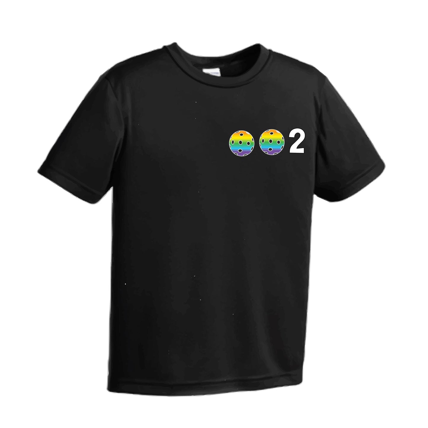 002 (Customizable 10 Pickleball Colors) | Youth Short Sleeve Pickleball Performance T-Shirts | 100% Polyester
