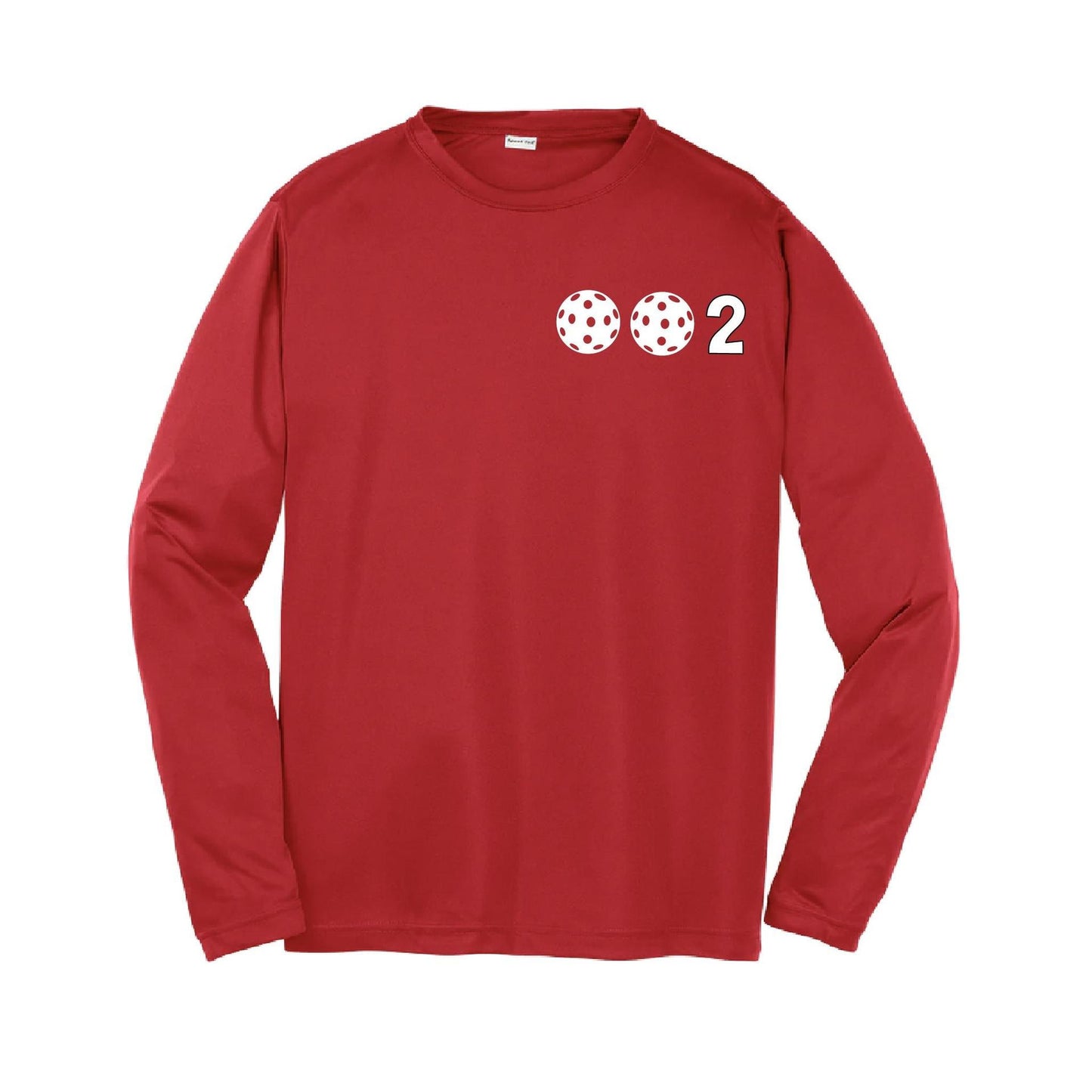 002 Pickleball (Colors Yellow Green White) | Youth Long Sleeve Pickleball Shirts | 100% Polyester