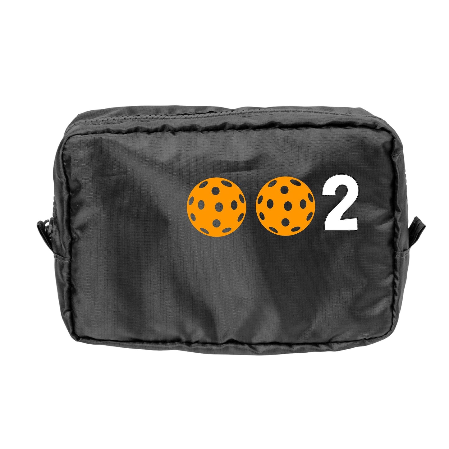 002 Pickleball (Customizable) | Pickleball Dimensional Cosmetic Pouch Bag | Small Size Court Dimensional Bag