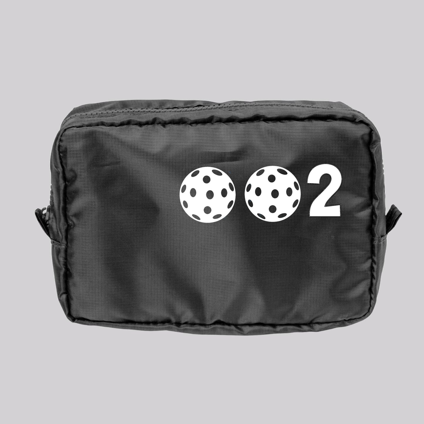 002 Pickleball (Customizable) | Pickleball Dimensional Cosmetic Pouch Bag | Small Size Court Dimensional Bag