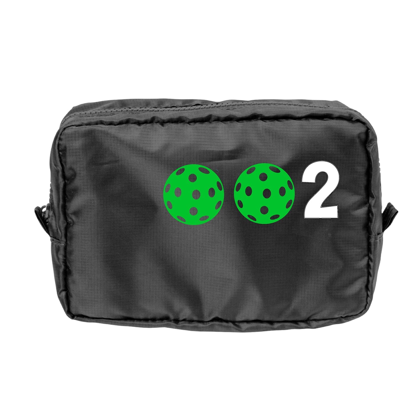 002 Pickleball (Customizable) | Pickleball Dimensional Cosmetic Pouch Bag | Small Size Court Dimensional Bag