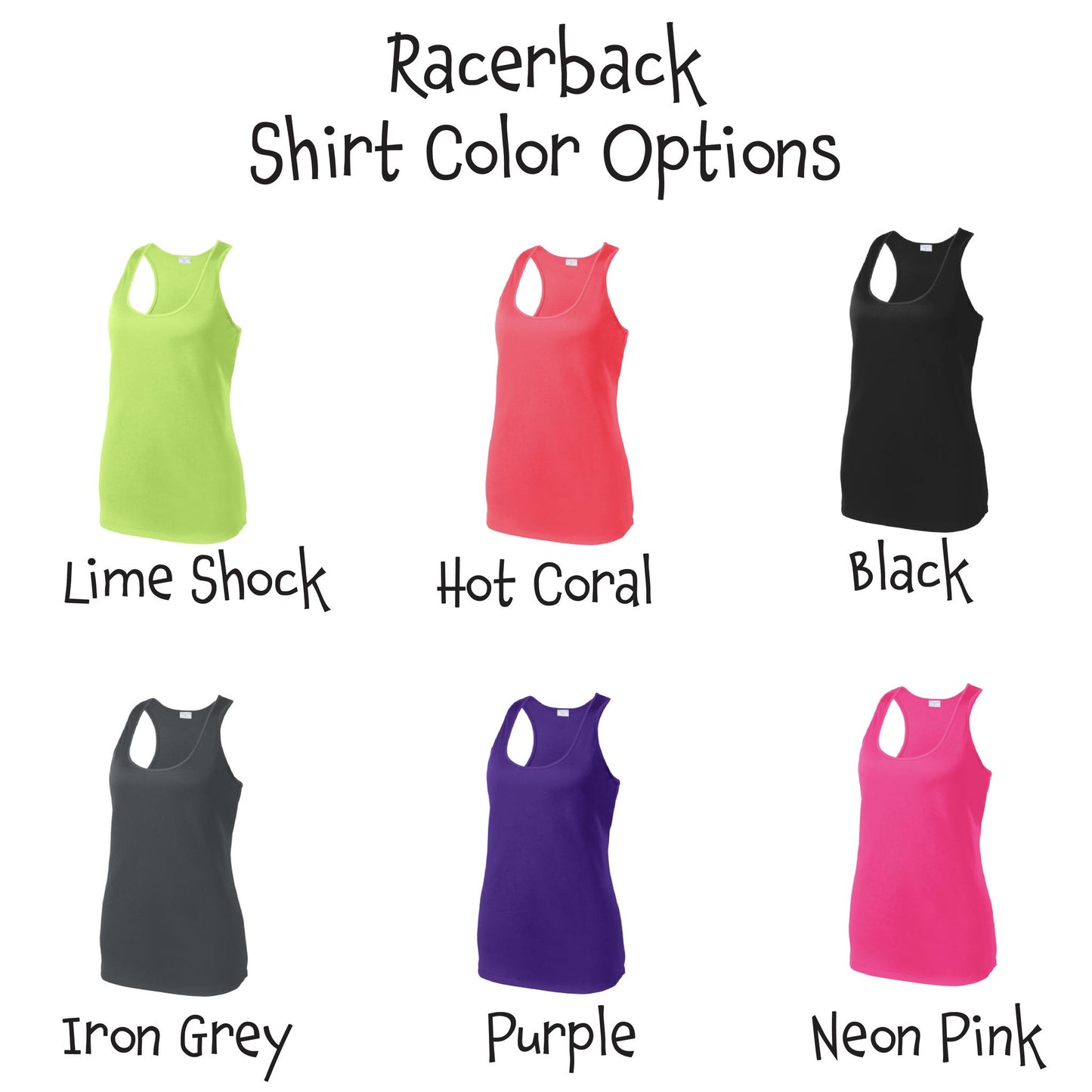 002 With Pickleballs (Colors Green Orange Red) Customizable | Women's Racerback Pickleball Tank | 100% Polyester