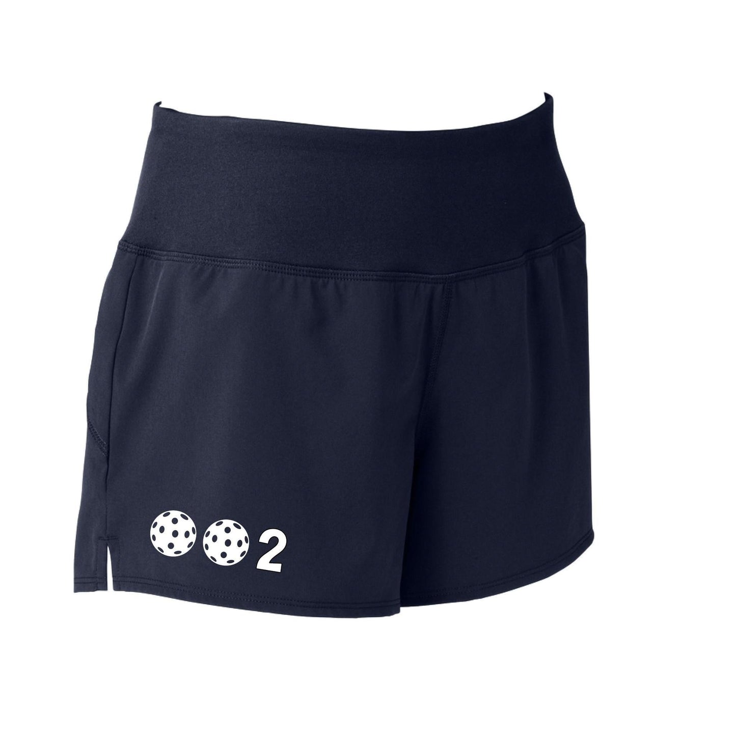 002 With Pickleballs (Colors Yellow White Pink Red Green) | Women's Pickleball Shorts