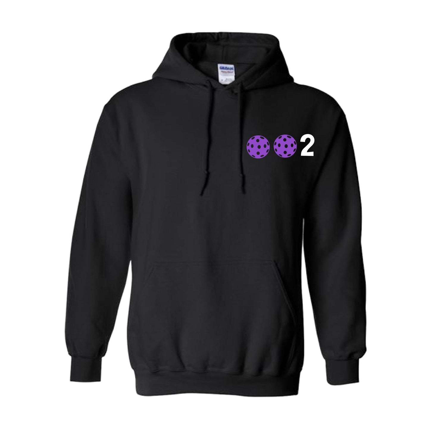 002 (Customizable 10 Pickleball Colors) | Unisex Hoodie Pickleball Sweatshirt | 50% Cotton 50% Polyester