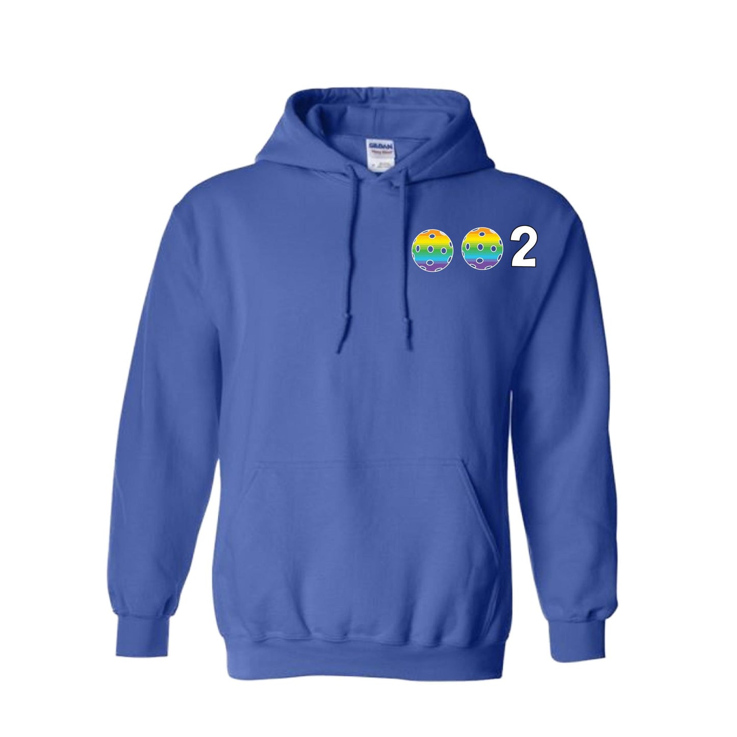 002 (Customizable 10 Pickleball Colors) | Unisex Hoodie Pickleball Sweatshirt | 50% Cotton 50% Polyester