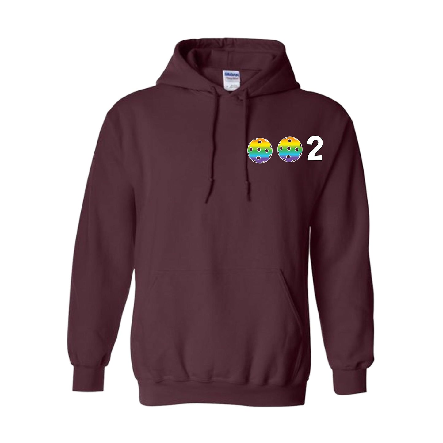 002 (Customizable 10 Pickleball Colors) | Unisex Hoodie Pickleball Sweatshirt | 50% Cotton 50% Polyester