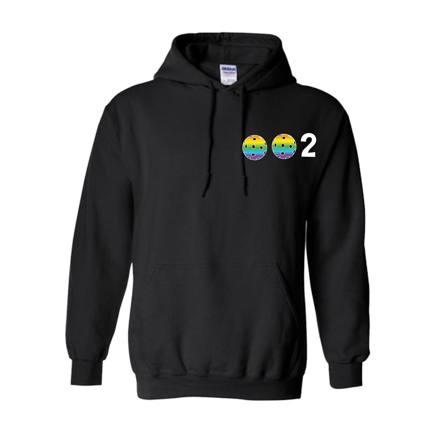 002 (Customizable 10 Pickleball Colors) | Unisex Hoodie Pickleball Sweatshirt | 50% Cotton 50% Polyester