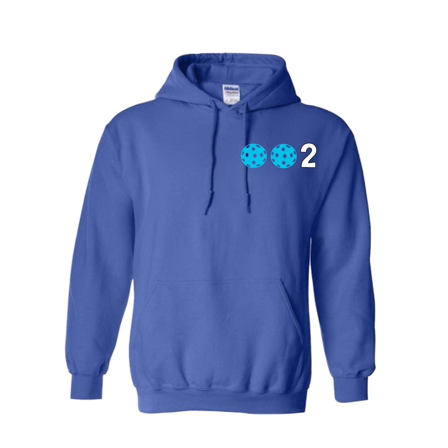 002 (Customizable 10 Pickleball Colors) | Unisex Hoodie Pickleball Sweatshirt | 50% Cotton 50% Polyester