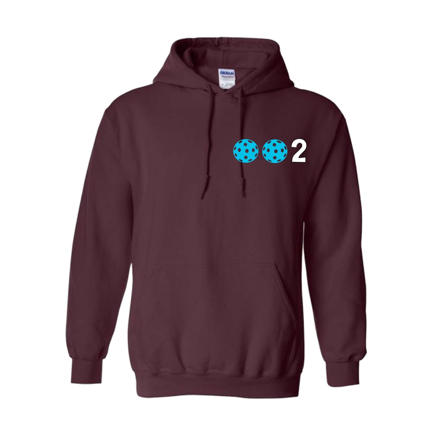 002 (Customizable 10 Pickleball Colors) | Unisex Hoodie Pickleball Sweatshirt | 50% Cotton 50% Polyester