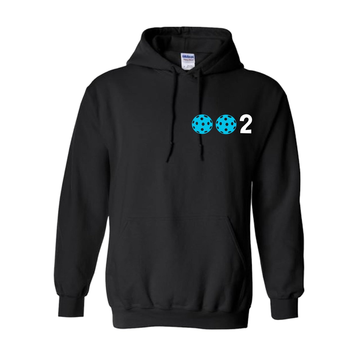 002 (Customizable 10 Pickleball Colors) | Unisex Hoodie Pickleball Sweatshirt | 50% Cotton 50% Polyester