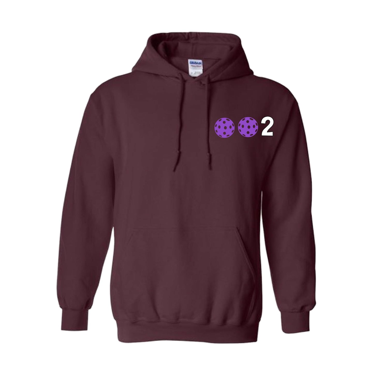 002 (Customizable 10 Pickleball Colors) | Unisex Hoodie Pickleball Sweatshirt | 50% Cotton 50% Polyester