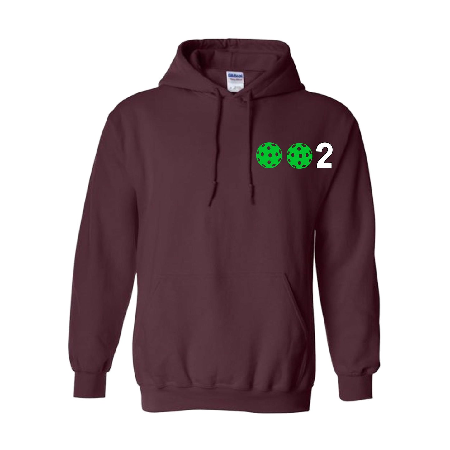 002 (Customizable 10 Pickleball Colors) | Unisex Hoodie Pickleball Sweatshirt | 50% Cotton 50% Polyester