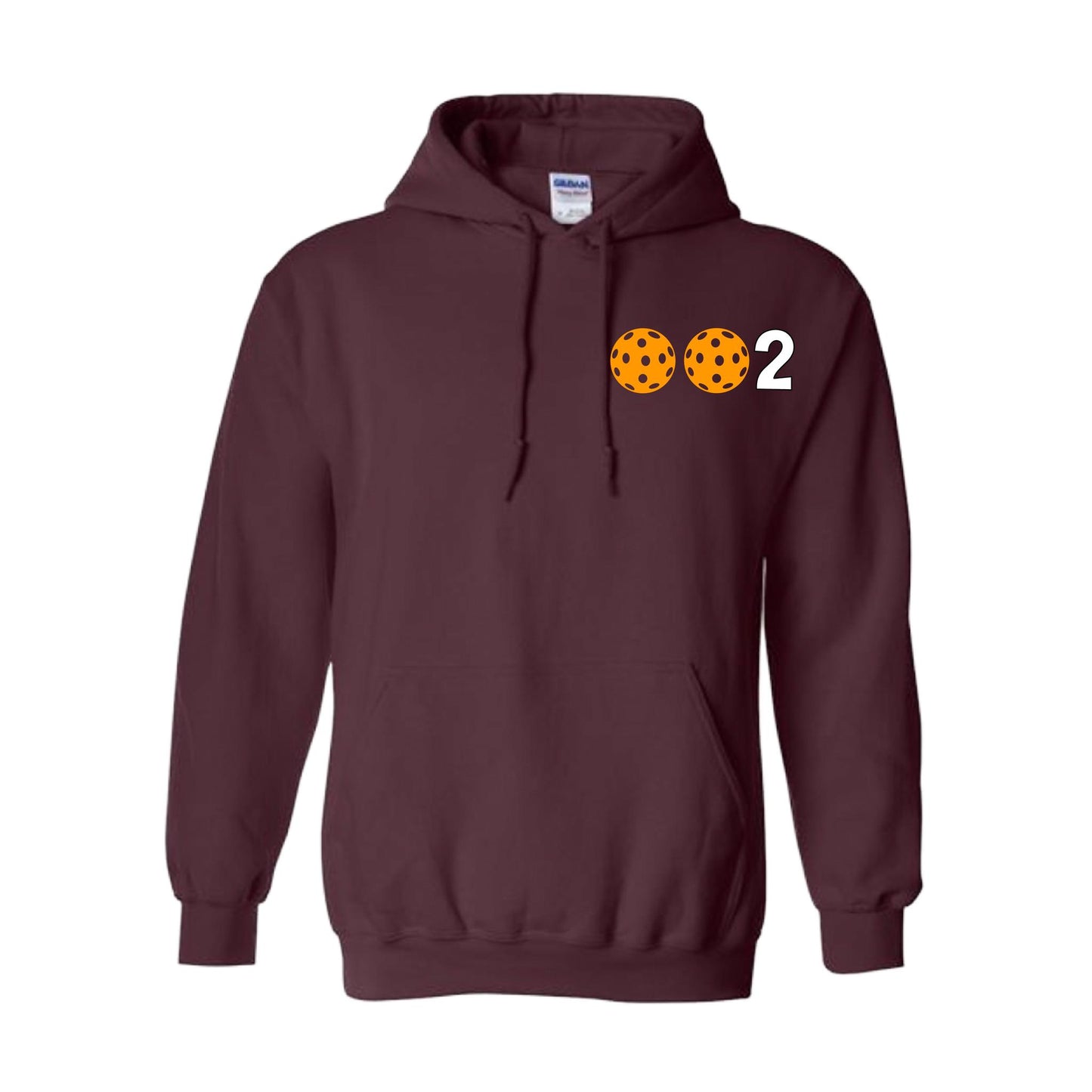 002 (Customizable 10 Pickleball Colors) | Unisex Hoodie Pickleball Sweatshirt | 50% Cotton 50% Polyester