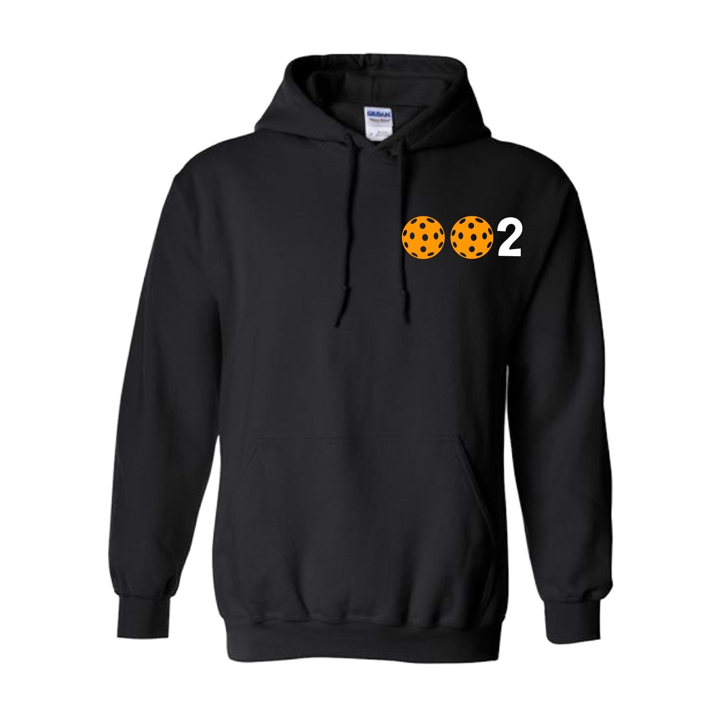 002 (Customizable 10 Pickleball Colors) | Unisex Hoodie Pickleball Sweatshirt | 50% Cotton 50% Polyester