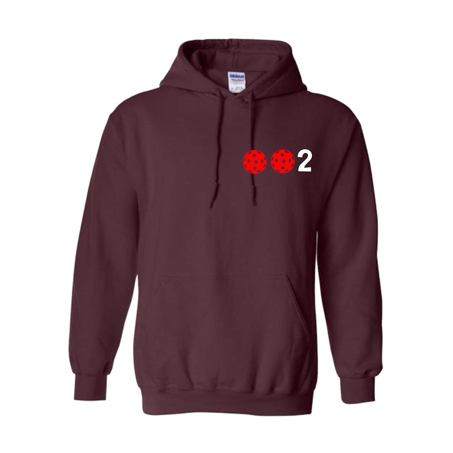 002 (Customizable 10 Pickleball Colors) | Unisex Hoodie Pickleball Sweatshirt | 50% Cotton 50% Polyester