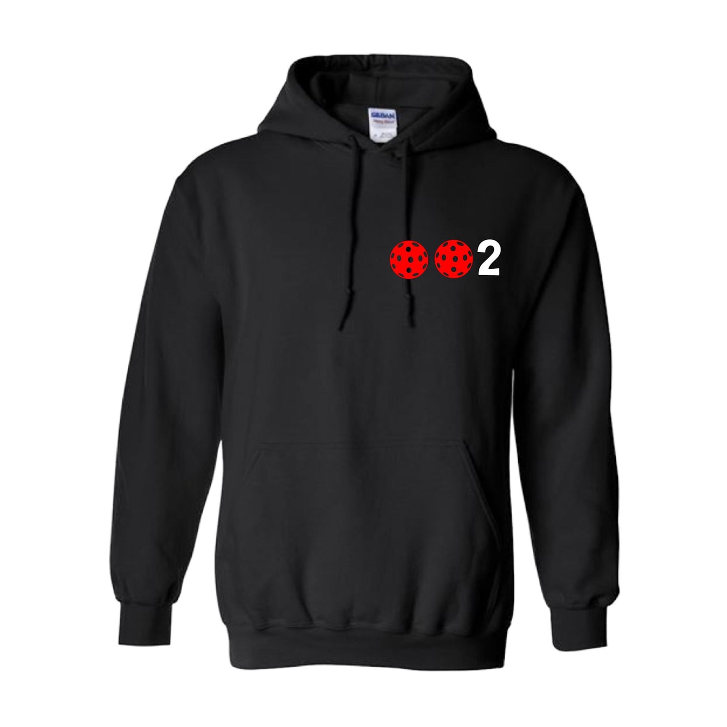 002 (Customizable 10 Pickleball Colors) | Unisex Hoodie Pickleball Sweatshirt | 50% Cotton 50% Polyester