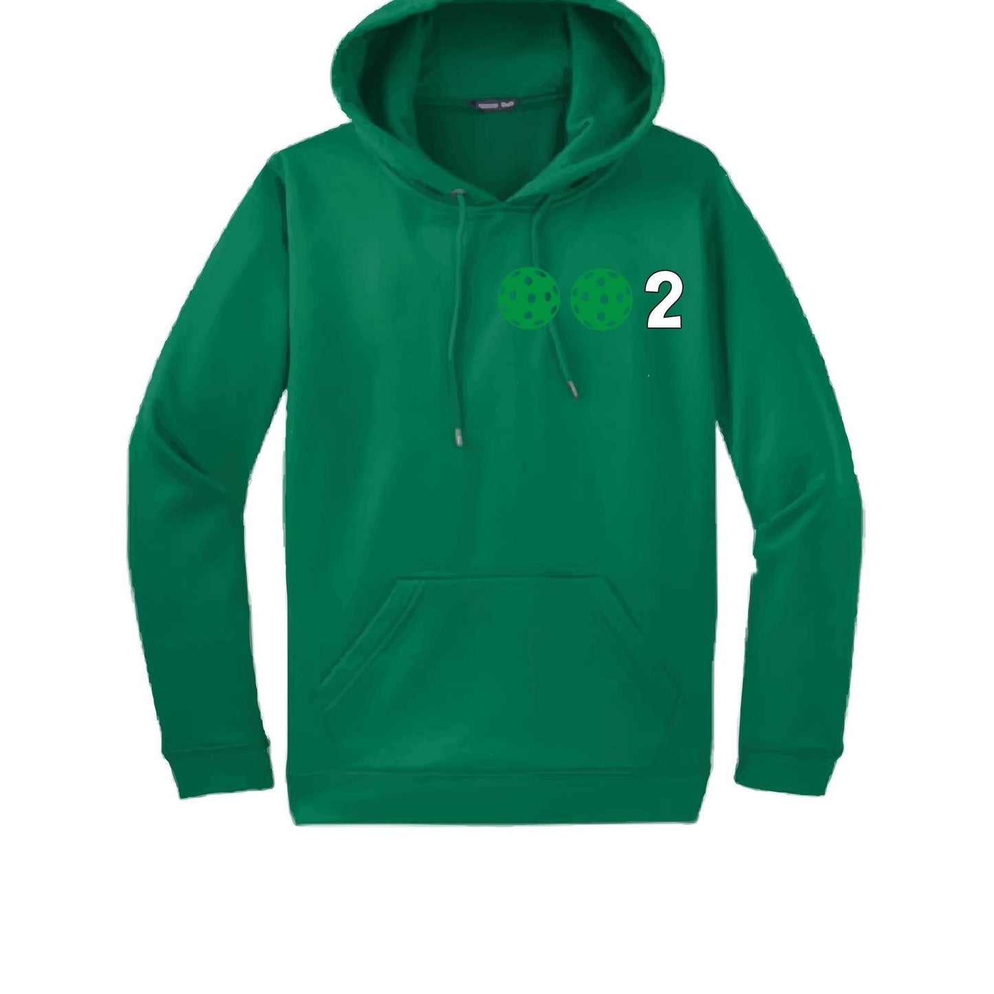 002 With Pickleballs Customizable (Colors Green Orange Red) | Unisex Hoodie Pickleball Sweatshirt | 50% Cotton 50% Polyester