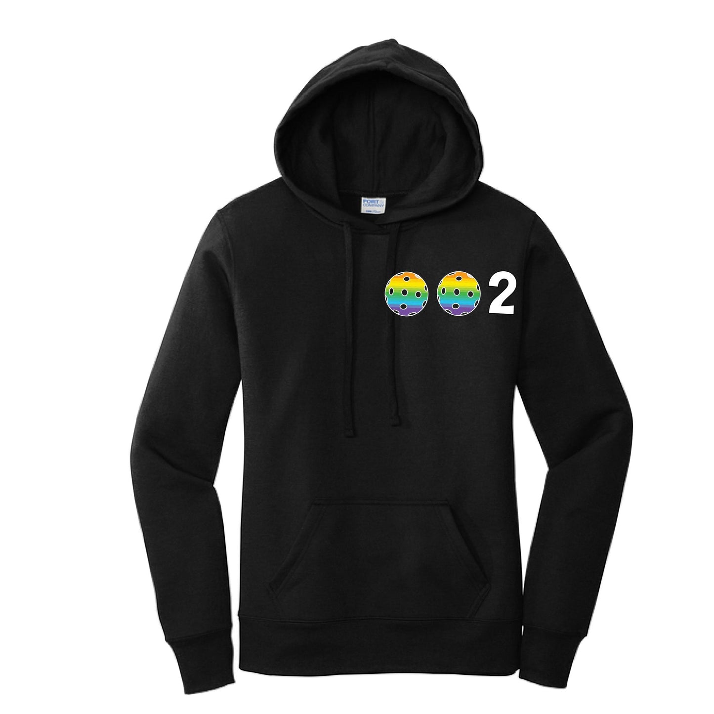 002 (Customizable 10 Pickleball Colors) | Women’s Fitted Hoodie Pickleball Sweatshirt | 50% Cotton 50% Poly Fleece