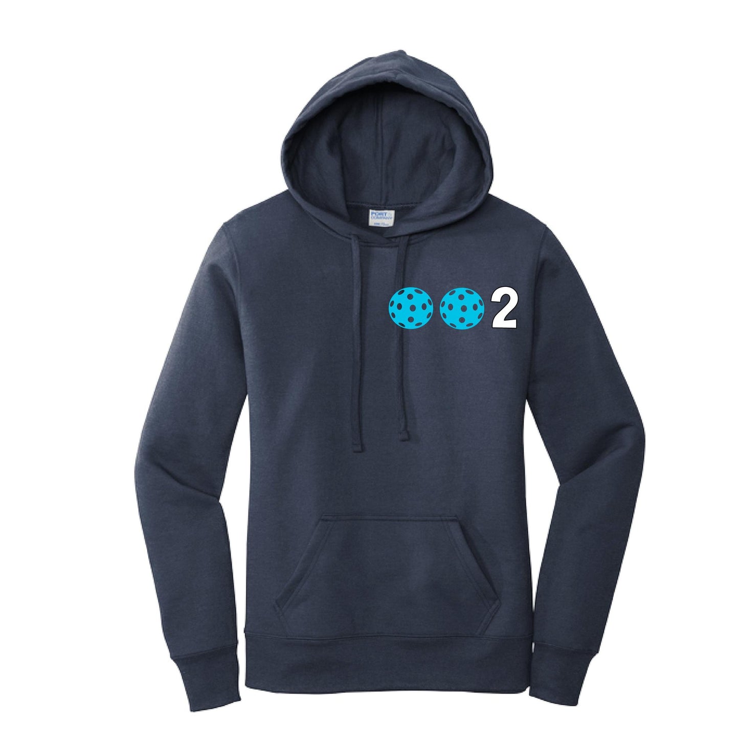 002 (Customizable 10 Pickleball Colors) | Women’s Fitted Hoodie Pickleball Sweatshirt | 50% Cotton 50% Poly Fleece
