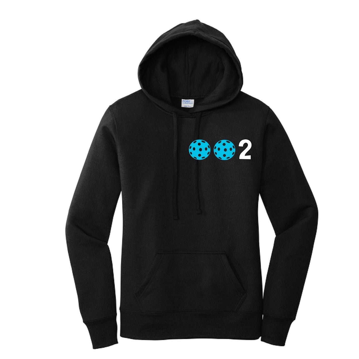 002 (Customizable 10 Pickleball Colors) | Women’s Fitted Hoodie Pickleball Sweatshirt | 50% Cotton 50% Poly Fleece