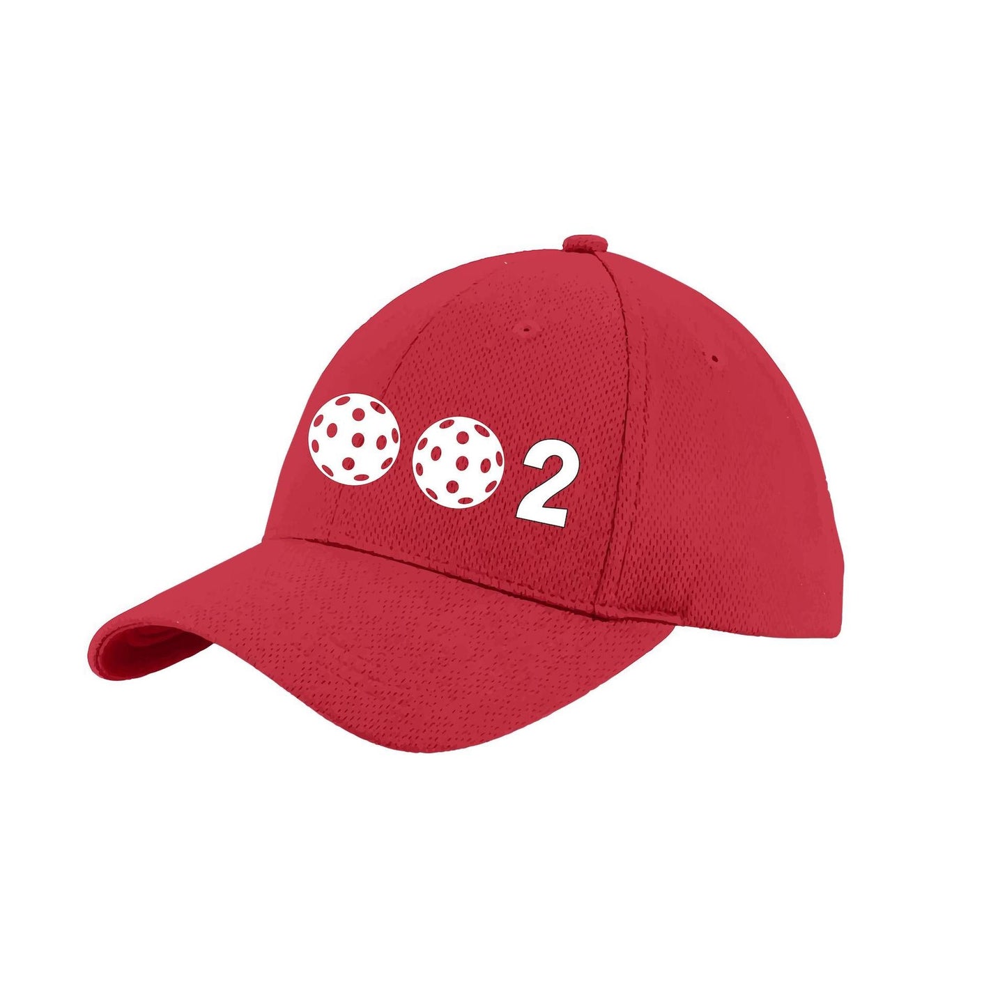 002 With Pickleballs (Customizable) | Pickleball Hat | Moisture-Wicking 100% Polyester