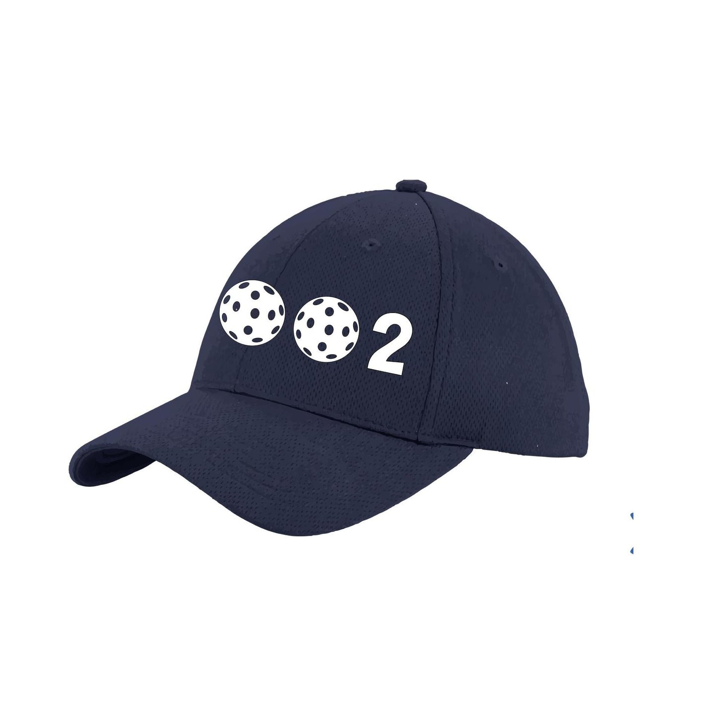 002 With Pickleballs (Customizable) | Pickleball Hat | Moisture-Wicking 100% Polyester