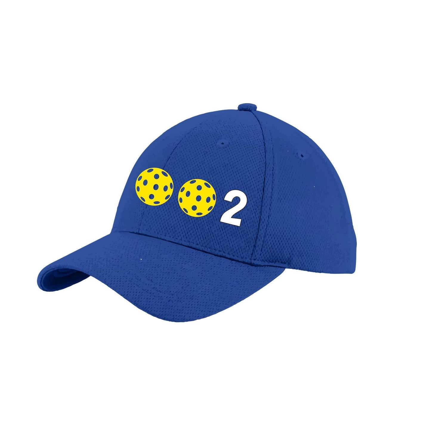 002 With Pickleballs (Customizable) | Pickleball Hat | Moisture-Wicking 100% Polyester