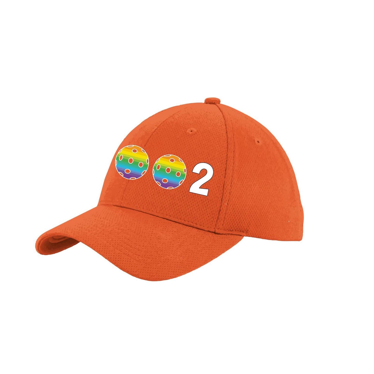 002 With Pickleballs (Customizable) | Pickleball Hat | Moisture-Wicking 100% Polyester