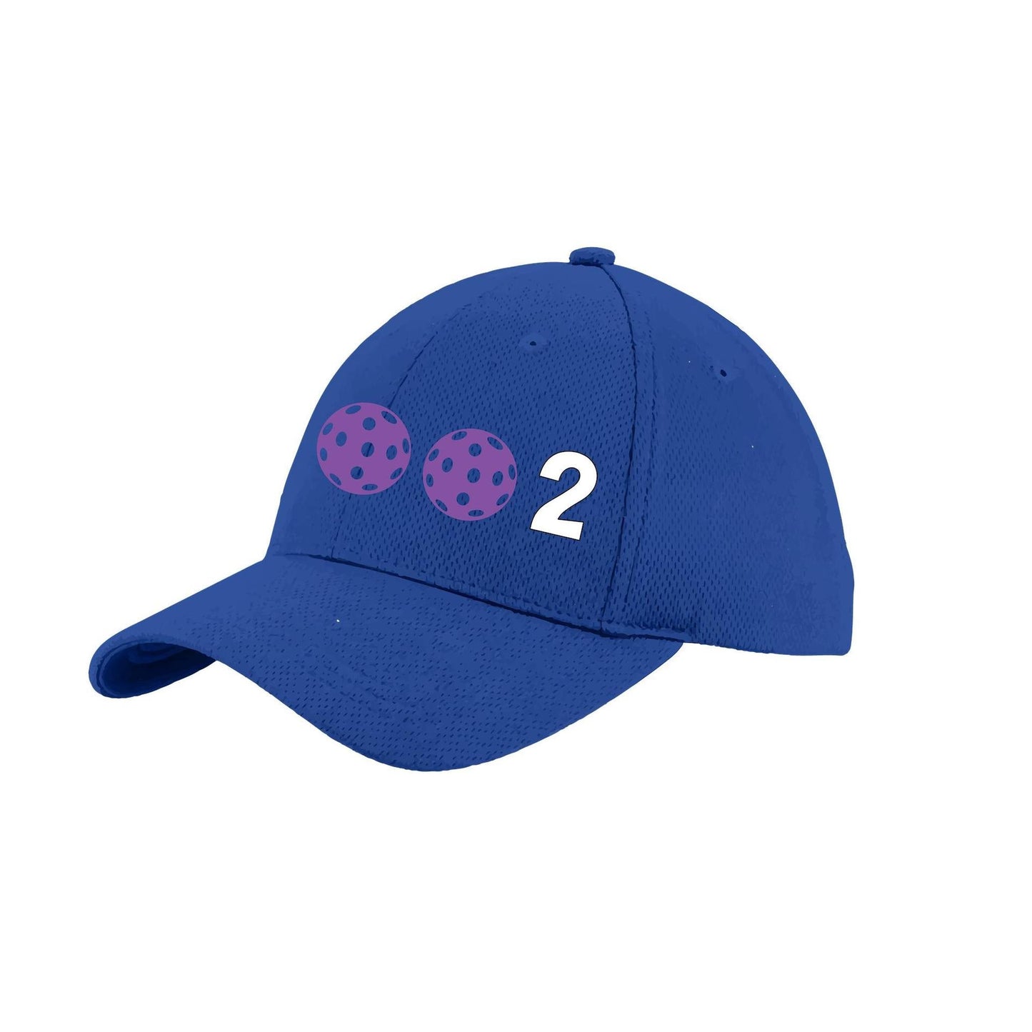 002 With Pickleballs (Customizable) | Pickleball Hat | Moisture-Wicking 100% Polyester