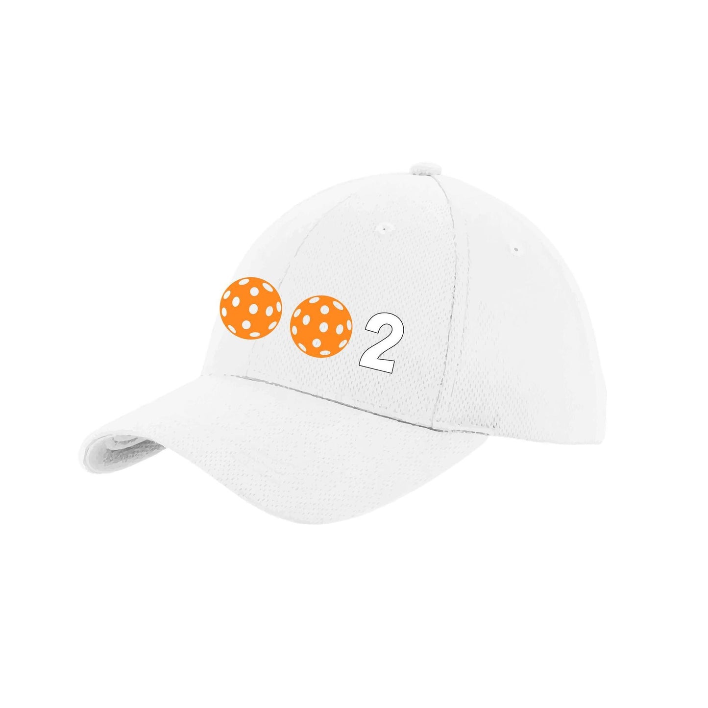 002 With Pickleballs (Customizable) | Pickleball Hat | Moisture-Wicking 100% Polyester