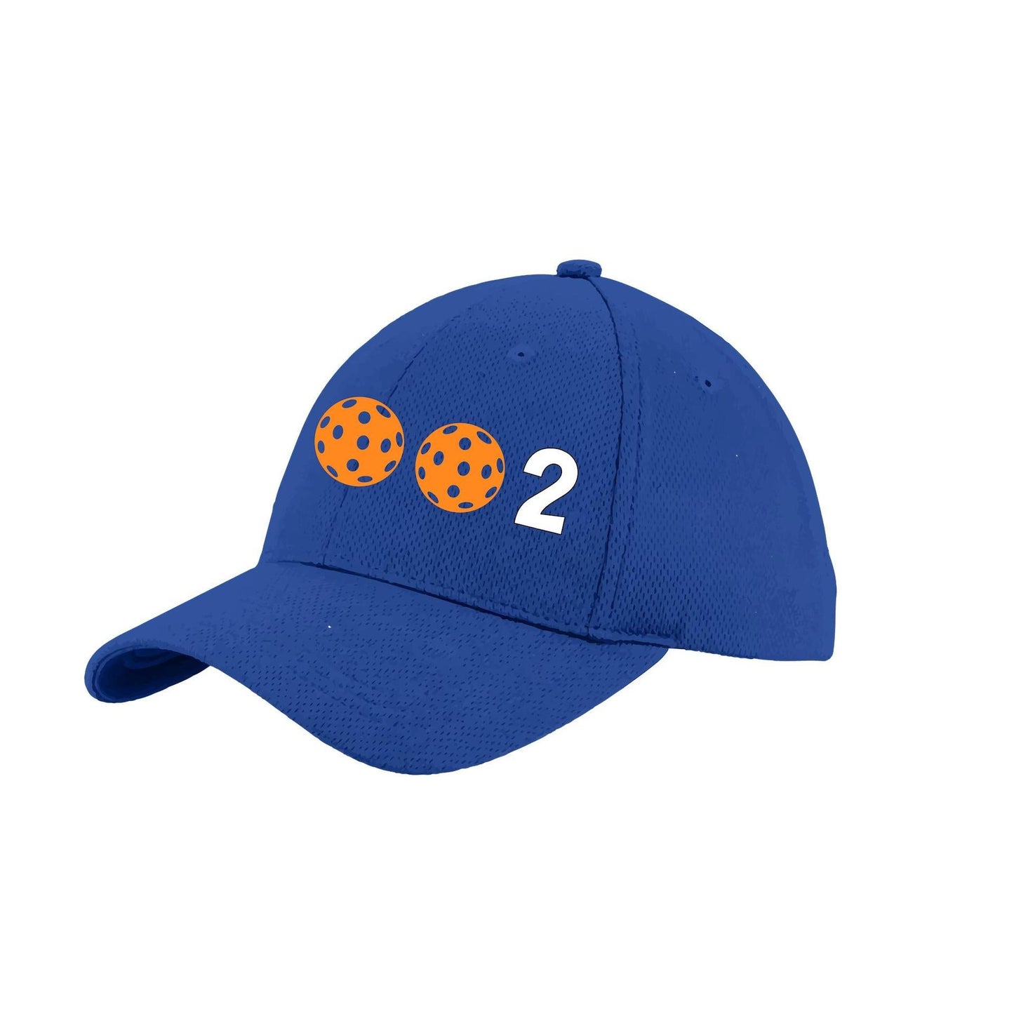 002 With Pickleballs (Customizable) | Pickleball Hat | Moisture-Wicking 100% Polyester