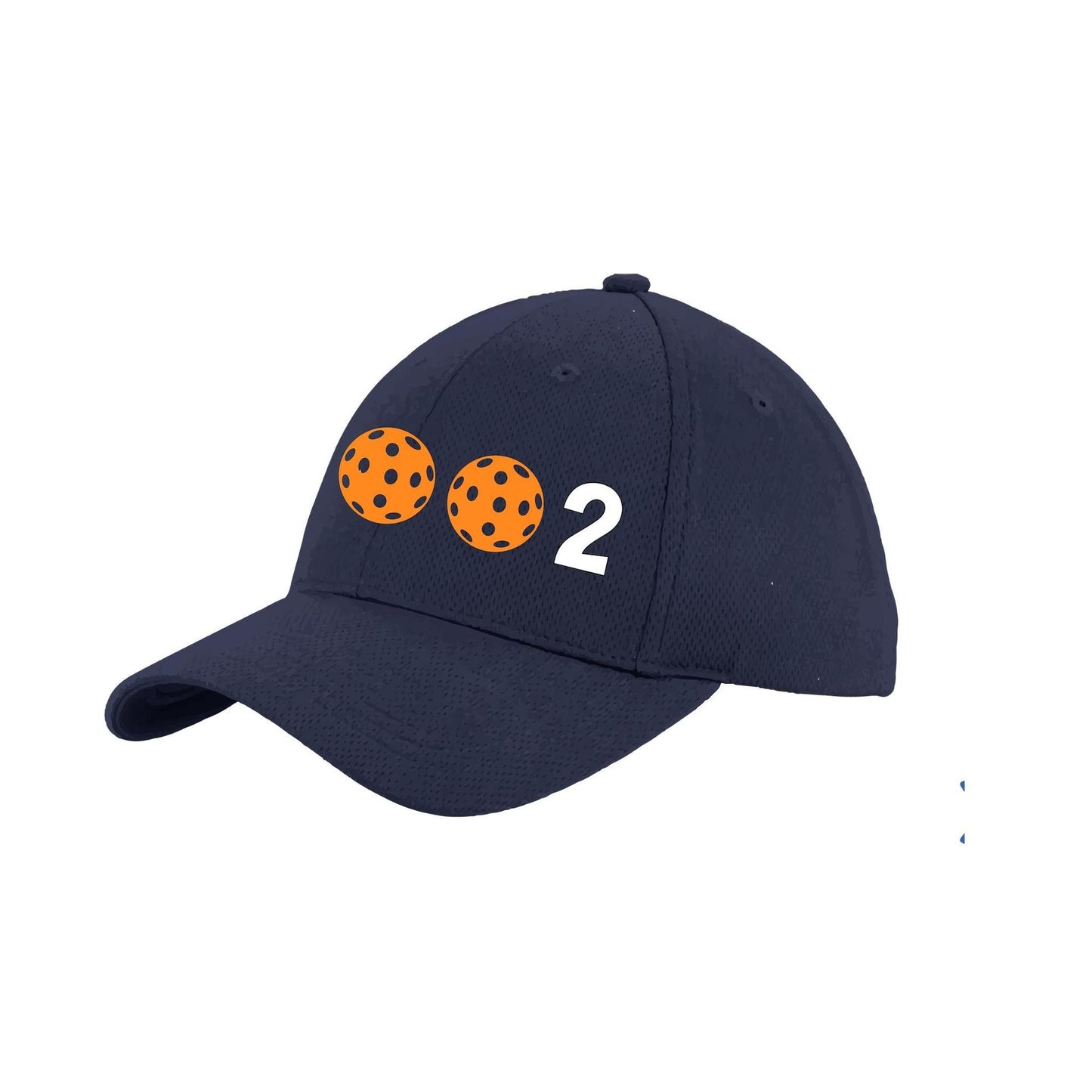 002 With Pickleballs (Customizable) | Pickleball Hat | Moisture-Wicking 100% Polyester