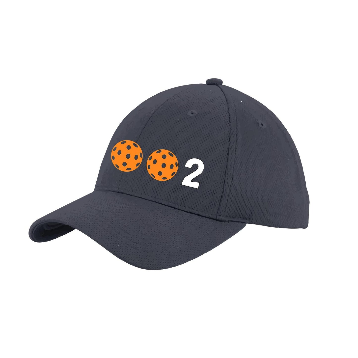 002 With Pickleballs (Customizable) | Pickleball Hat | Moisture-Wicking 100% Polyester