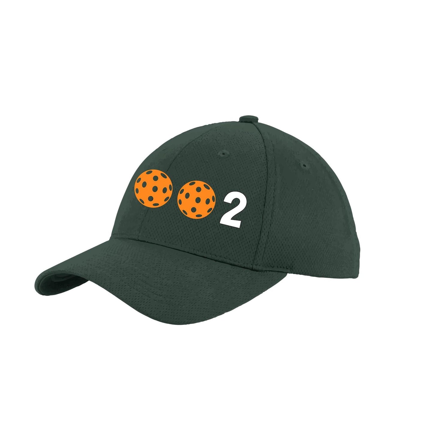 002 With Pickleballs (Customizable) | Pickleball Hat | Moisture-Wicking 100% Polyester