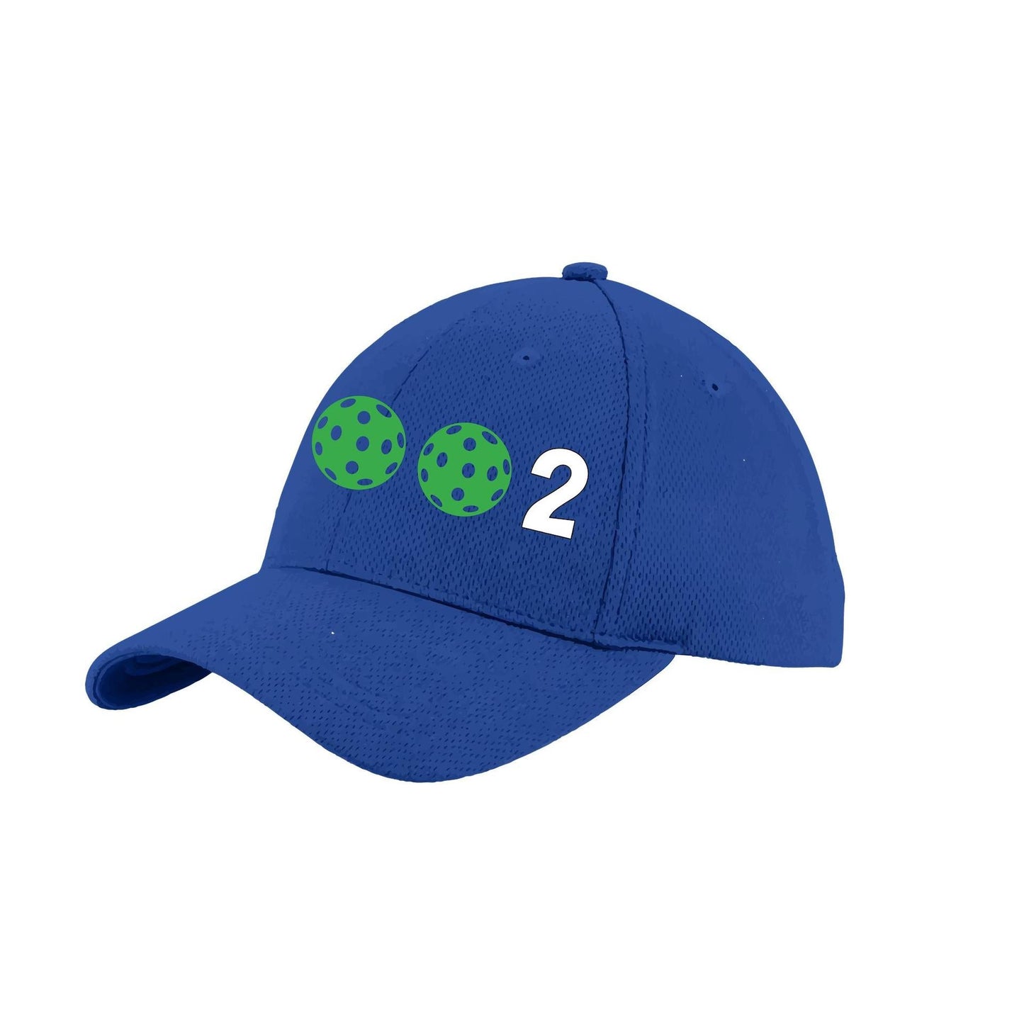 002 With Pickleballs (Customizable) | Pickleball Hat | Moisture-Wicking 100% Polyester
