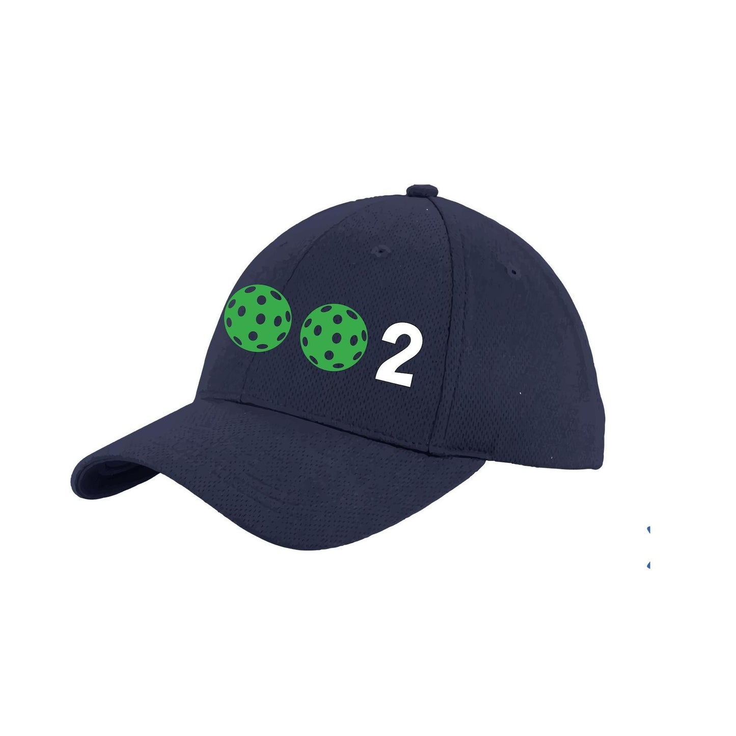 002 With Pickleballs (Customizable) | Pickleball Hat | Moisture-Wicking 100% Polyester