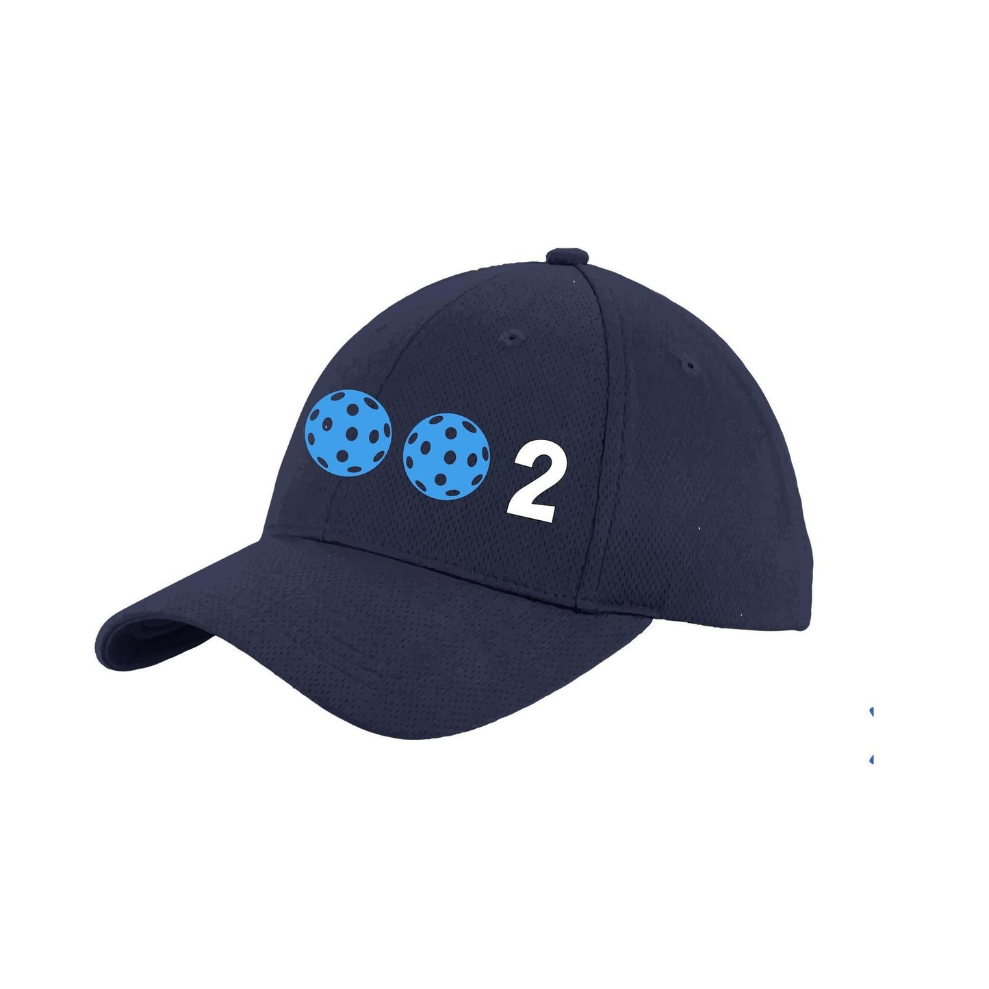 002 With Pickleballs (Customizable) | Pickleball Hat | Moisture-Wicking 100% Polyester