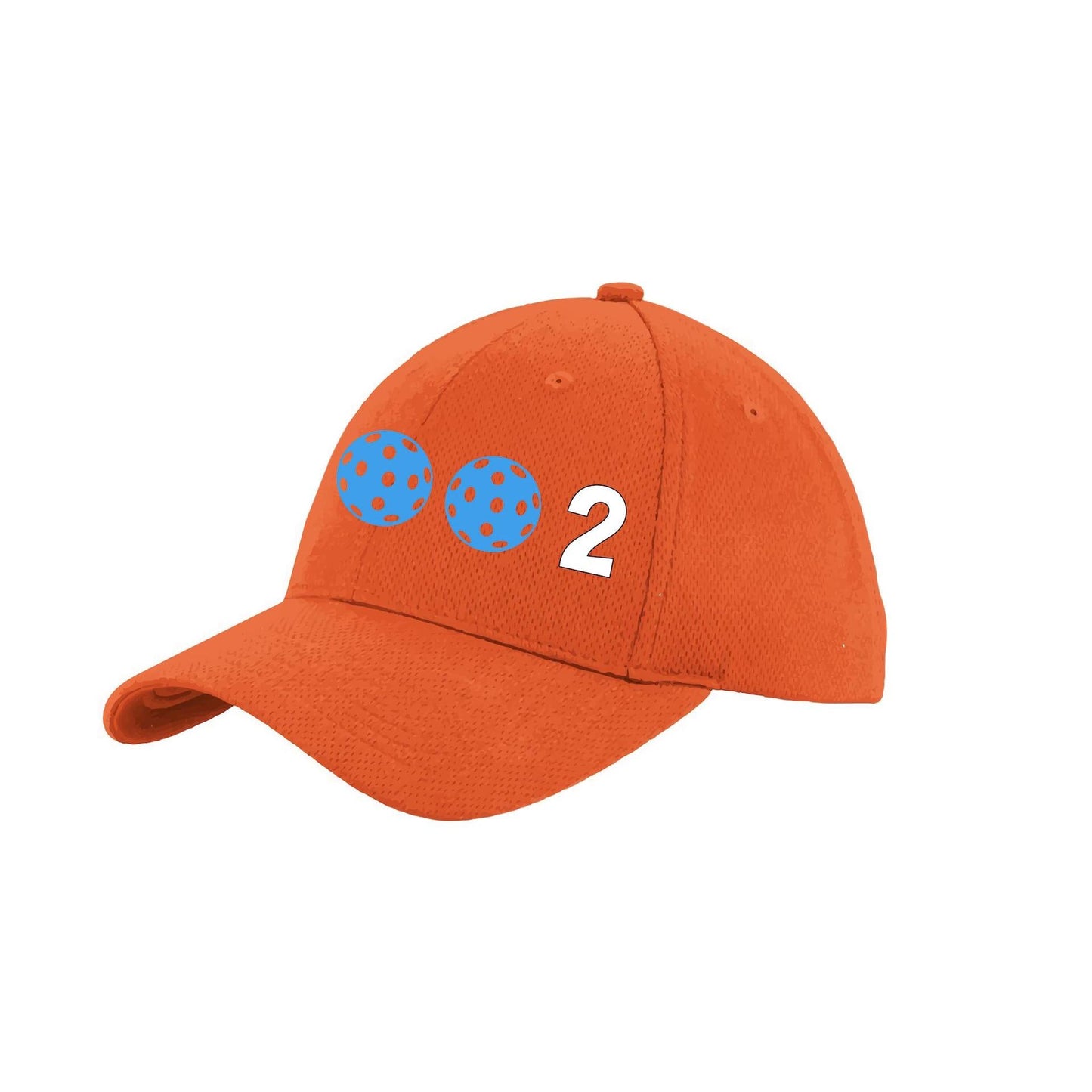 002 With Pickleballs (Customizable) | Pickleball Hat | Moisture-Wicking 100% Polyester